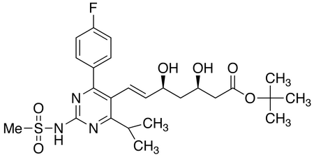 tert-Butyl-7-[4-(4-fluorophenyl)-6-isopropyl-2-mesylaminopyrimidin-5-yl]-(3R,5S)-dihydroxy-(E)-6-heptenoate