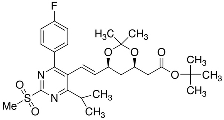 tert-Butyl-7-[4-(4-fluorophenyl)-6-isopropyl-2-methylsulfonylpyrimidin-5-yl]-(3R,5S)-isopropylidene-(E)-6-heptenoate
