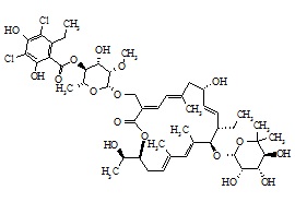 Fidaxomicin metabolite OP-1118