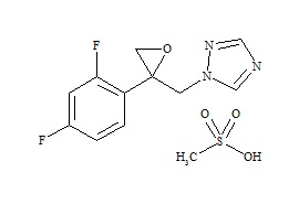 Fluconazole Impurity (1-(2,4-Difluorophenyl)-1-(1H-1,2,4-Triazol-1-yl)-2,3-Epoxy Propane Methanesulfonate Salt)
