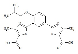 Febuxostat Impurity (2,2’-(4-isobutoxy-1,3-phenylene)bis(4-methylthiazole-5-carboxylic acid))