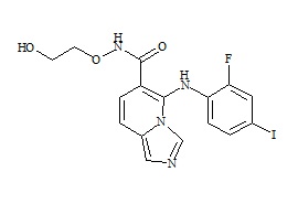 GDC-0623 (5-((2-Fluoro-4-Iodophenyl)amino)-N-(2-Hydroxyethoxy)imidazo[1,5-a]pyridine-6-Carboxamide)