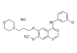 Gefitinib 4-Desfluoro Impurity HCl