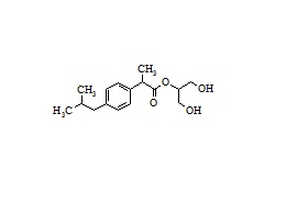 Ibuprofen Related Compound (1,3-Dihydroxyprop-2-yl 2-(4-Isobutylphenyl)Propanonate)
