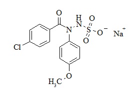 Indomethacin impurity  (4-chloro-1-(4-Methoxyphenyl)benzohydrazide sulfonic acid sodium salt)