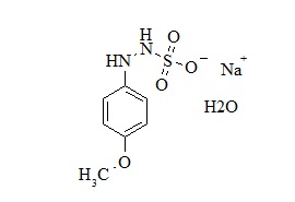Indomethacin impurity (2-(4-Methoxyphenyl)hydrazine sulfonic acid sodium salt monohydrate)