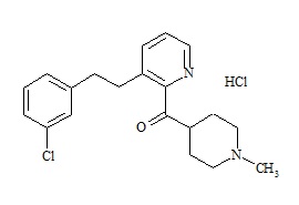 (1-Methyl-4-piperidinyl)[3-[2-(3-chlorophenyl)ethyl]pyridinyl]methanone