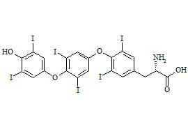 Levothyroxine Related Compound ((S)-2-Amino-3-[4-[4-(4-Hydroxy-3,5-Diiodophenoxy)-3,5-Diiodophenoxy]- 3,5-Diiodophenyl]p