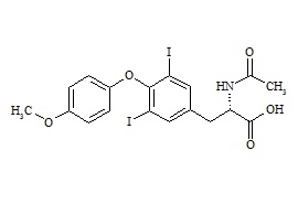 Levothyroxine Related Compound (2-Acetamido-3-(3,5-diiodo-4-(4-methoxyphenoxy)phenyl) Propanoic Acid)
