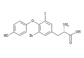 Levothyroxine Related Compound (2-Amino-3(3-bromo-4-(4-hydroxyphenoxy)-5-iodophenyl)propanoic Acid
