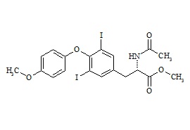 Levothyroxine Related Compound  (Methyl 2-acetamido-3-(3,5-diiodo-4-(4-methoxyphenoxy)phenyl) Propanoate)