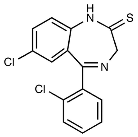 7-Chloro-1,3-dihydro-3-methyl-5-(O-chlorophenyl)-2H-1,4-benzodiazepine-2-thione