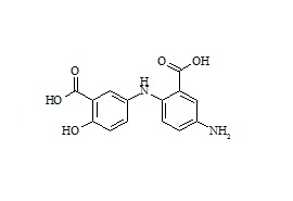 Mesalamine Impurity (2-Hydroxy-5-amino-N-(2-carboxy-4-aminophenyl)benzoic Acid)