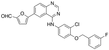 5-[4-[[3-Chloro-4-[(3-fluorophenyl)methoxy]phenyl]amino]-6-quinazolinyl]-2-furancarboxaldehyde