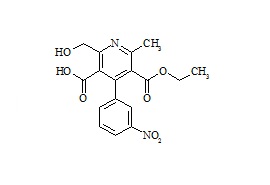 5-Carboxy-6-hydroxymethyl-dehydronitrendipine