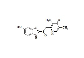 Omeprazole Impurity (2-[[(5-hydroxy-1H-benzimidazol-2-yl)sulfinyl]methyl]-3,5-dimethy-l-4(1H)-pyridone)