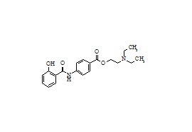 Procaine Related Compound (Diethyl (2-Hydroxyethyl)-amino-p-[o-(hydroxy)benzamido]benzoate)