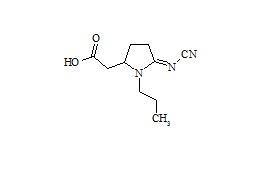 Pramipexole Related Compound (rac-N-Propyl-2-Cyanimidopyrrolidine-5-Acettic Acid)