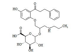 5-Hydroxy propafenone glucuronide (Mixture of Diastereomers)