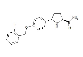 (5R)-5-(4-[[(2-Fluorophenyl)methyl]oxy]phenyl)-L-prolinamide