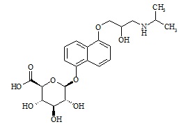 5-Hydroxy propranolol glucuronide, mixture of diastereomers