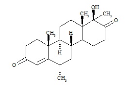 (17a-beta)-Hydroxy-6alfa,17a-dimethyl-D-homoandrost-4-ene-3,17-dione