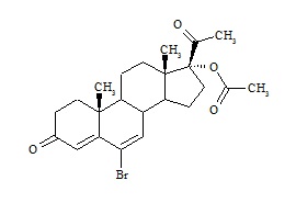 6-Bromo-delta 6-chloro-acetoxyprogesterone