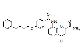 4-Oxo-8-[4-(4-phenylbutoxy)benzoylamino]-4H-1-benzopyran-2-carboxamide