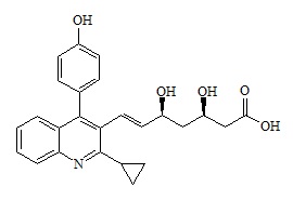 Pitavastatin Impurity 16 (Pitavastatin 4-Desfluoro 4-Hydroxy Impurity)