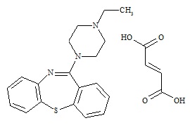 Quetiapine Impurity P (11-(4-Ethylpiperazin-1-yl)dibenzo[b,f][1,4]thiazepine fumarate))
