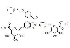 Raloxifene-4’,6-Diglucuronide Lithium Salt