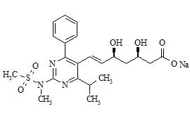 Desfluoro Rosuvastatin sodium salt