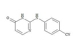 Rilpivirine Keto Impurity (4-[(4-Oxo-1, 4-Dihydropyrimidin-2-yl)amino]-Benzonitrile)