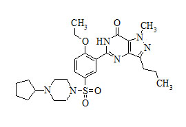 Cyclopentynafil