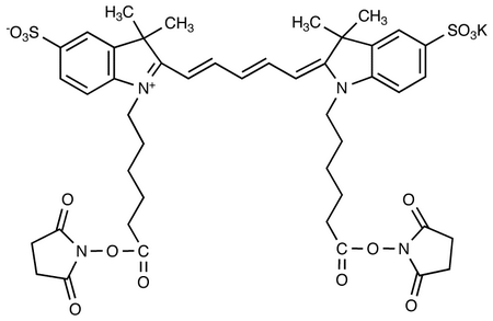 Cyanine 5 Bihexanoic Acid Dye, Succinimidyl Ester, Potassium Salt