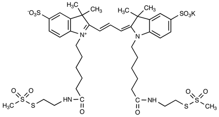 Cyanine 3 bisfunctional MTSEA dye, potassium salt