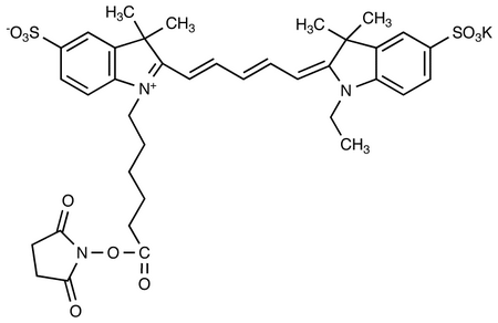 Cyanine 5 Monofunctional Hexanoic Acid Dye, Succinimidyl Ester, Potassium Salt