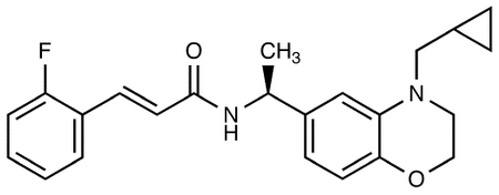 (S)-N-[1-(4-Cyclopropylmethyl-3,4-dihydro-2H-benzo[1,4]oxazin-6-yl)-ethyl]-3-(2-fluoro-phenyl)acrylamide