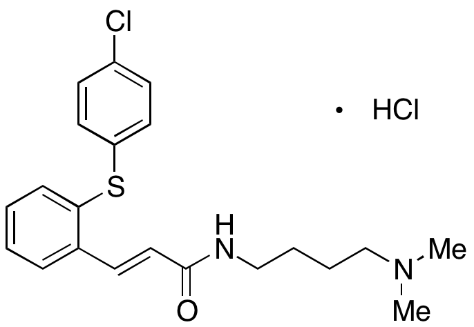  3-[2-[(4-Chlorophenyl)thio]phenyl]-N-[4-(dimethylamino)butyl]-2-propenamide, , Hydrochloride