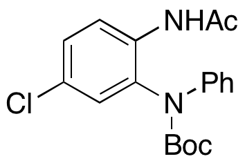 (2-Acetamido-5-chlorophenyl)(phenyl)carbamic acid tert-butyl ester