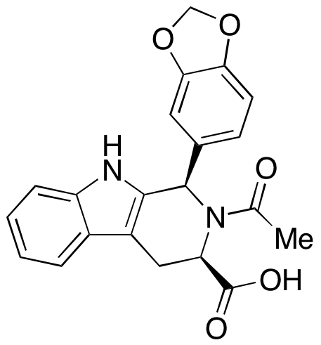 (1R,3R)-2-Acetyl-1-(1,3-benzodioxol-5-yl)-2,3,4,9-tetrahydro-1H-pyrido[3,4-β]indole-3-carboxylic acid