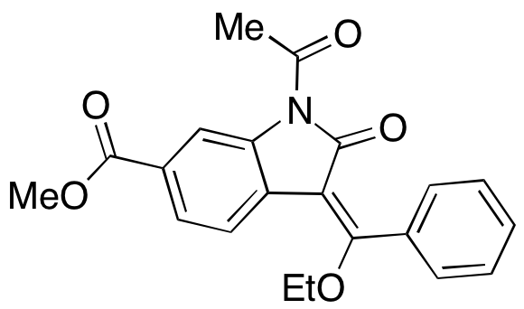 (3E)-1-Acetyl-3-(ethoxyphenylmethylene)-2,3-dihydro-2-oxo-1H-indole-6-carboxylic acid methyl ester