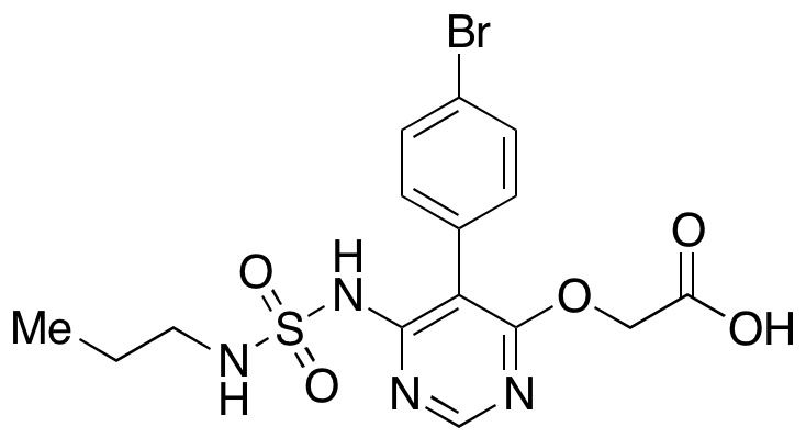 2-[[5-(4-Bromophenyl)-6-[[(propylamino)sulfonyl]amino]-4-pyrimidinyl]oxy]-acetic acid;
