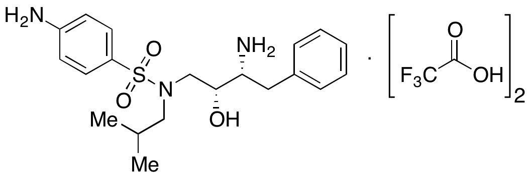 4-Amino-N-((2R,3R)-3-amino-2-hydroxy-4-phenylbutyl)-N-isobutylbenzenesulfonamide Bis(2,2,2-trifluoroacetate)