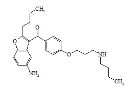 (5-Amino-2-butyl-3-benzofuranyl)[4-[3-(butylamino)propoxy]phenyl]methanone