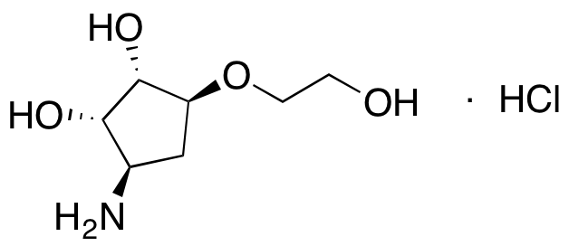 (1S,2S,3R,5S)-3-Amino-5-(2-hydroxyethoxy)cyclopentane-1,2-diol hydrochloride