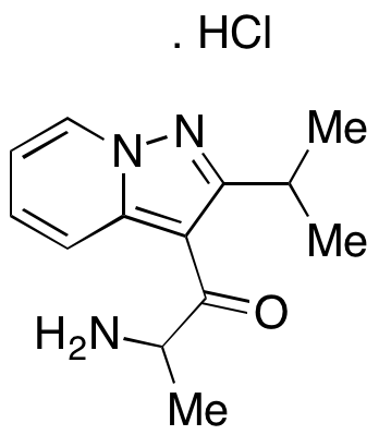 2-Amino-1-[2-(1-methylethyl) pyrazolo[1,5-α] pyridin-3-yl]-1-propanone hydrochloride