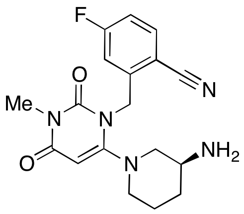 (S)-2-((6-(3-Aminopiperidin-1-yl)-3-methyl-2,4-dioxo-3,4-dihydropyrimidin-1(2H)-yl)methyl)-4-fluorobenzonitrile