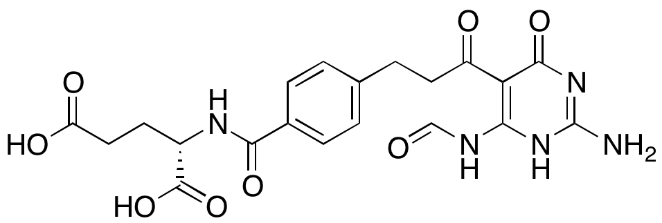 N-[4-[3-[2-Amino-4-(formylamino)-1,6-dihydro-6-oxo-5-pyrimidinyl]-3-oxopropyl]benzoyl]-L-glutamic Acid