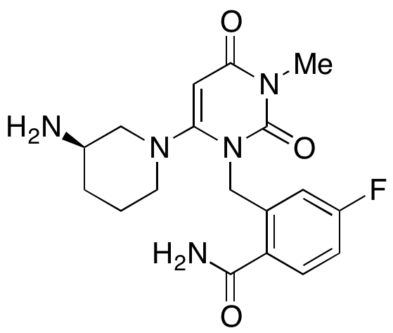 (R)-2-((6-(3-Aminopiperidin-1-yl)-3-methyl-2,4-dioxo-3,4-dihydropyrimidin-1(2H)-yl)methyl)-4-fluorobenzamide